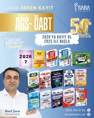 2026 AGS + ÖABT DKAB ONLINE PAKETİ CANLI + VİDEO (Kitaplar ve 2025 Videoları Hediye!)