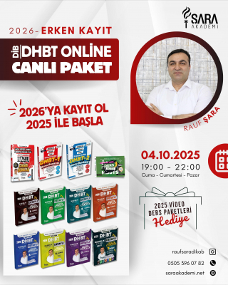 2026 DHBT ONLINE PAKETİ CANLI + VİDEO (Kitaplar ve 2025 Videoları Hediye!)