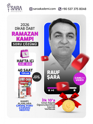 2026 DİKAB ÖABT Ramazan Kampı – Canlı + Video Soru Çözümü Paketi | Rauf Şara