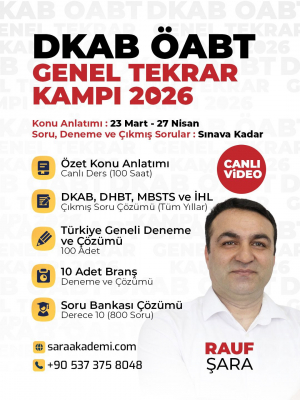 DKAB ÖABT 2026 Genel Tekrar Kampı – Canlı + Video Eğitim Paketi