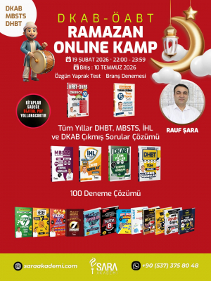 DKAB-ÖABT Ramazan Online Kamp 2026 | Tüm Yıllar Çıkmış Soru & 100 Deneme [Canlı + Video Paket]