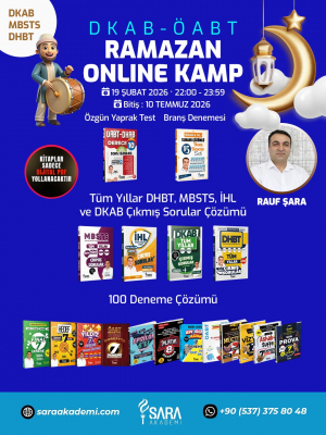 DKAB-ÖABT Ramazan Online Kamp 2026 | Tüm Yıllar Çıkmış Soru & 100 Deneme [Video Paket]