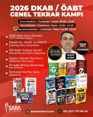 Yeni 2026 KPSS DKAB / ÖABT Genel Tekrar Kampı – Canlı + Video Paket